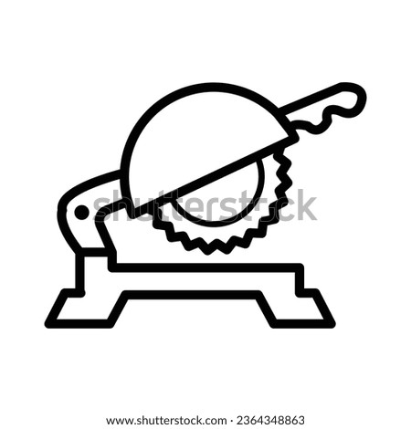 Miter saw free construction icon vector design illustration