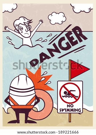 Illustration of water safety
