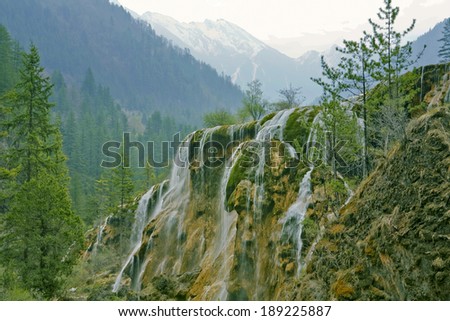Chinese mountains and river streams