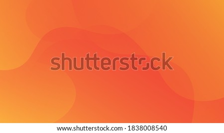 Abstract orange geometric background. Liquid color background design. Fluid shapes composition. Eps10 vector