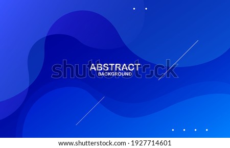 Abstract blue color background. Dynamic shapes composition. Eps10 vector