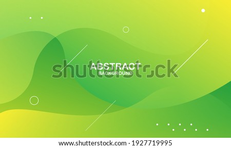 Abstract green color background. Dynamic shapes composition. Eps10 vector
