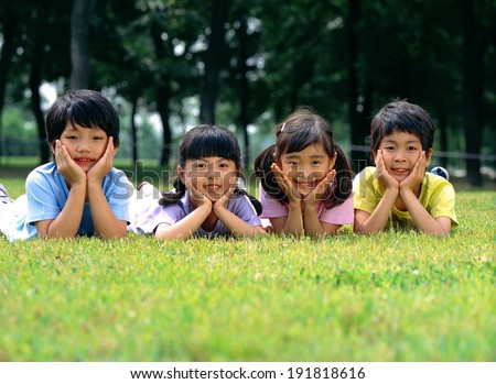 Korean school children