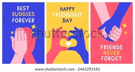 Similar – Image, Stock Photo friends Friends Friendship