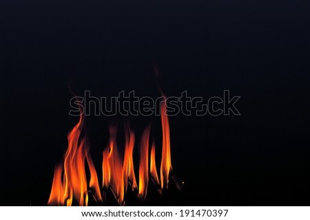 The depiction of flames around a heart shape