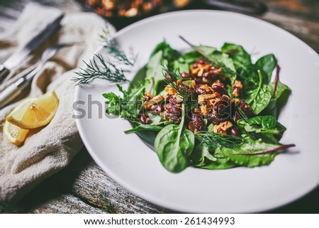 Bean Salad in a white plate