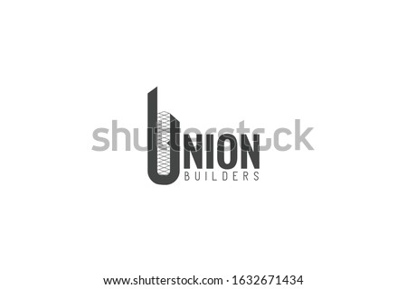 union builders logo design for builders company.
