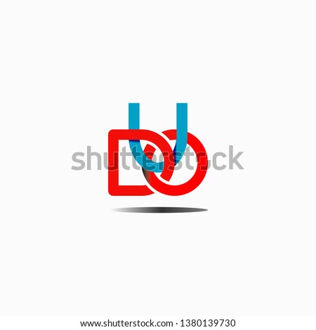 letter DUO logo vector