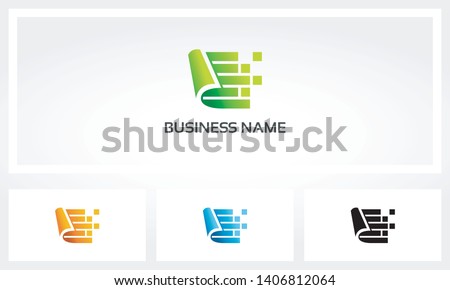 Digital Paper Data Digital Document Logo