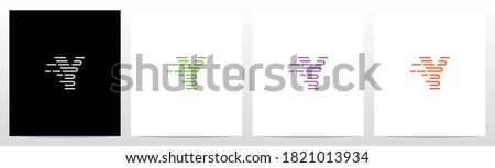 U Turn Lines Formed Letter Logo Design Y