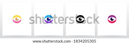 Eyes On Letter Logo Design O