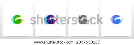 Merge Overlay Letter Logo Design G 