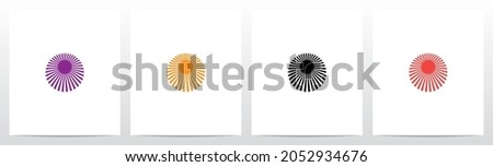 Sun Light On Letter Logo Design O
