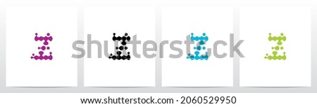 Microbiology Amoeba Paramecium Letter Logo Design Z Stock fotó © 