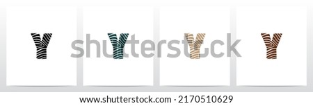 Tree Rings On Letter Logo Design Y