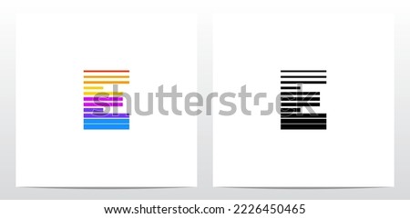 Electric Music Bar Letter Logo Design E