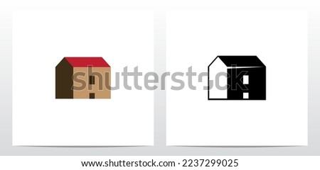 House Roof Letter Logo Design A