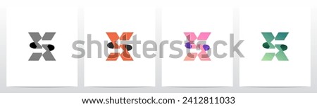 Exchange Opposite Arrow Letter Logo Design X