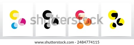 Circles Overlay Highlight Spotlight Letter Logo Design Z