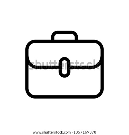 Briefcase Icon Vector Illustration Logo Template