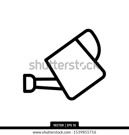 The best Watering Can icon vector, illustration logo template in trendy style. Suitable for many purposes.

