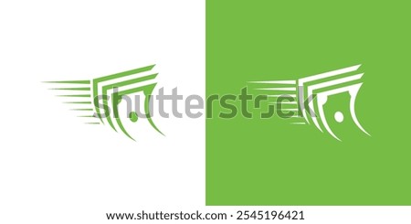 Shopping Logo. Shopping Cart and Money Cast with Minimalist Style. Online Shop Busisness Logo, Icon, Symbol, Vector, Design Inspiration.
