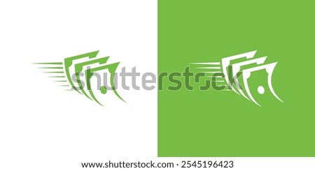 Shopping Logo. Shopping Cart and Money Cast with Minimalist Style. Online Shop Busisness Logo, Icon, Symbol, Vector, Design Inspiration.
