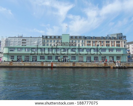 COPENHAGEN, DENMARK - MARCH 30, 2014: The Standards is a large restaurant and a jazz club venue hosted in the old customs building on the downtown harbor front