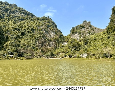 Similar – Image, Stock Photo Lake Tuyet Tinh Coc near Ninh Binh, Vietnam