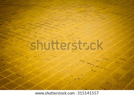 Golden tile floor texture
