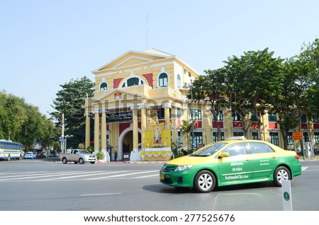 BANGKOK,THAILAND: 17 January 2015 :Thai Wang Junction.territorial Defense Command building that located  the corner. it is an old white European-style building called Ratchawullop Building.