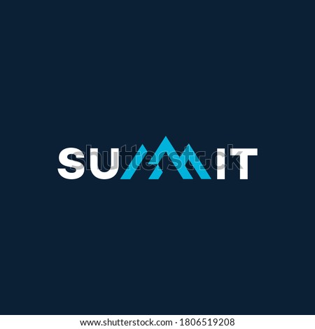 Creative Word Typography Of Summit Сток-фото © 