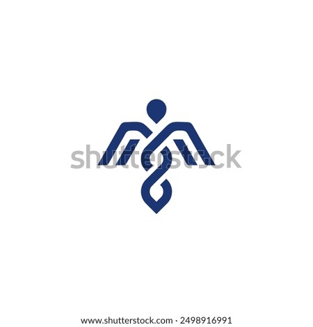 Medical Snake Caduceus logo design. Vector illustration modern Medical Snake Caduceus. modern logo design vector icon template.