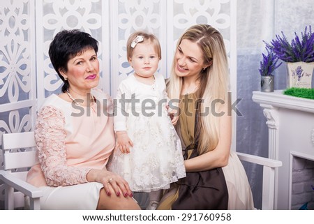 Happy smiling mother, daughter and granny