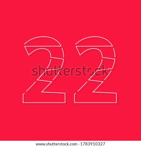 Similar – Image, Stock Photo 22 | two more doors until Christmas
