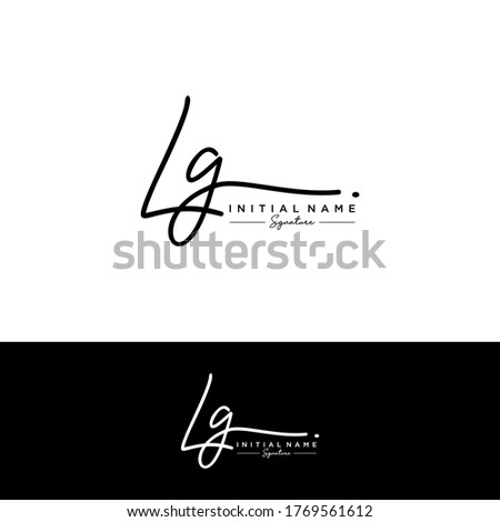 L G LG  Initial letter handwriting and signature logo.