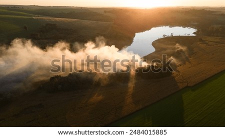 Similar – Image, Stock Photo Land destruction for air pollution in NRW