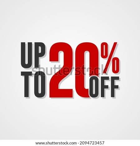 Special offers up to 20 percent off, banner templates, special offer sales promotions. vector template illustration