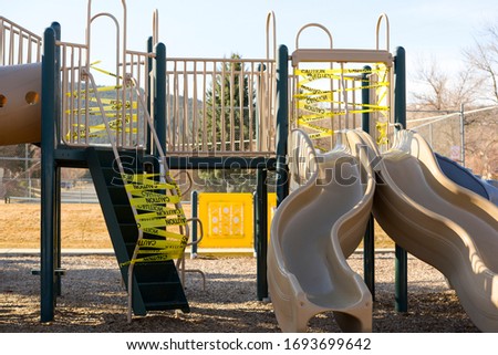 Similar – Image, Stock Photo Playground closed off 2020