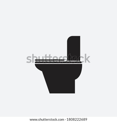 vector flat toilet seat icon design