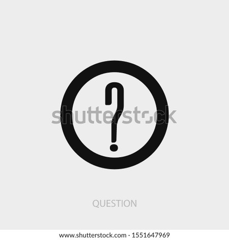 Question icon. Nrw trendy question vector illustration symbol.