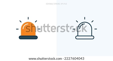 Emergency icon for your website, logo, app, UI, product print. Emergency concept flat Silhouette vector illustration icon. Editable stroke icons set. EPS file	