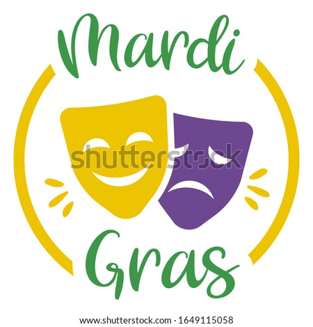 Mardi Gras, or Fat Tuesday as it's also known, is the Christian feasting period before the start of Lent on Ash Wednesday. ... French-Canadian explorer Pierre Le Moyne d'Iberville arrived in what is n Foto stock © 