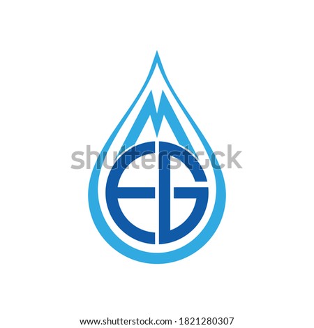 initials MEG logo design for company Stock fotó © 