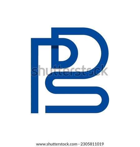 initial PDS logo design for business