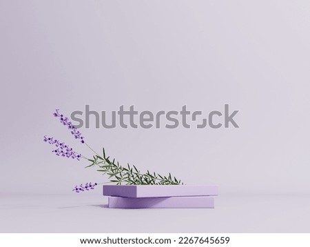 Similar – Image, Stock Photo purple lilac flowers and lilac buds against green background, closeup