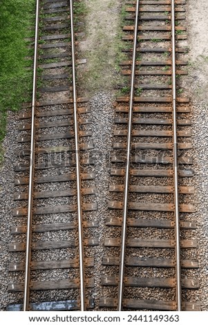 Similar – Image, Stock Photo #Railroad tracks from above