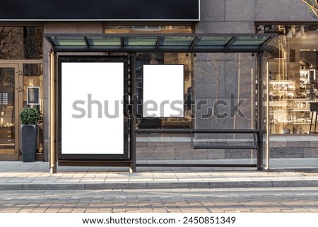 Similar – Image, Stock Photo bus stop