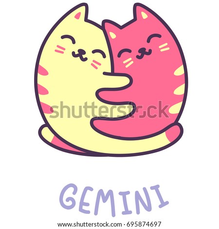 Astrology Horoscope Vector Sign Gemini