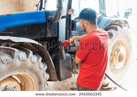 Similar – Foto Bild Tankdeckel tanken